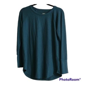 Chaser Waffle Knit Thermal Button Cuff Shirt NWT Size Large